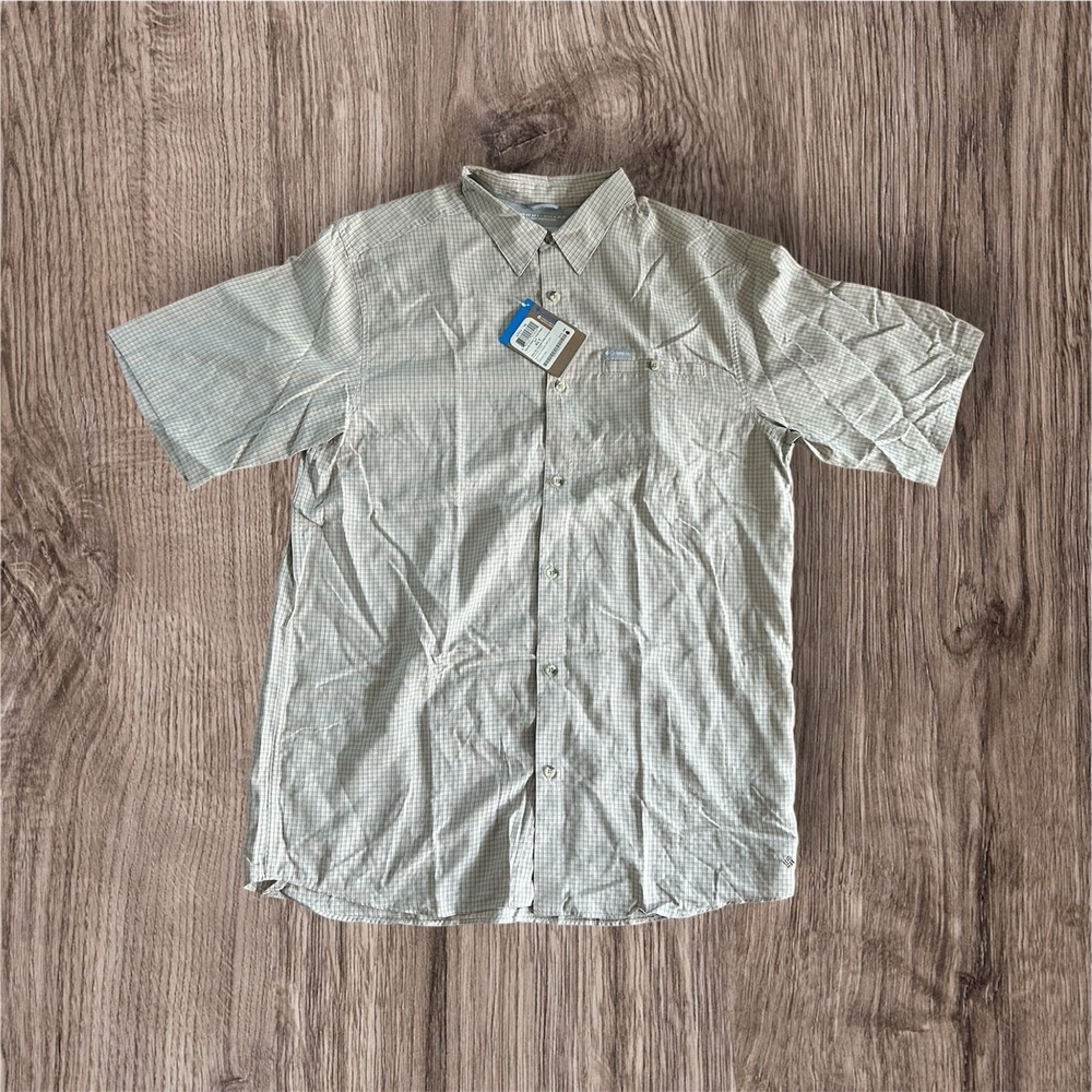 Columbia Security Check II. Mens Sz XL TALL Short Sleeve Shirt. Omni-shade NWT